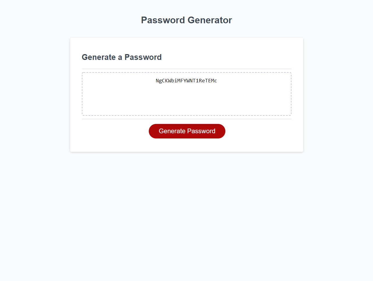 Password Generator